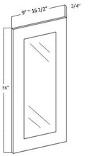 Charger l&#39;image dans la galerie, GLASS DOOR (WITH GLASS AND CLIPS) FOR W1236 CABINET (W1236GD)
