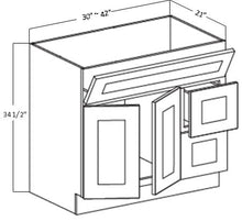 Charger l&#39;image dans la galerie, VANITY BASE CABINET (DRAWER ON RIGHT) (VSD4221R)
