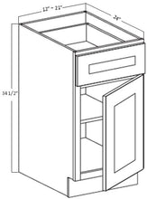 Load image into Gallery viewer, BASE CABINET 1 DRAWER 1 DOOR 1 SHELF (B12)
