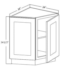 Load image into Gallery viewer, BASE END ANGLE CABINET 2 DOOR 1 SHELF (BEC24)
