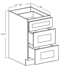 Charger l&#39;image dans la galerie, DRAWER BASE 3 DRAWER (2 BIG 1 SMALL) (DB33)
