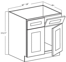 Charger l&#39;image dans la galerie, SINK BASE 2 DOOR 2 DUMMY DRAWER W/TIPOUT 1 SHELF (SB36)
