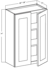 Load image into Gallery viewer, WALL CABINET 2 DOOR 2 SHELF (W2436)
