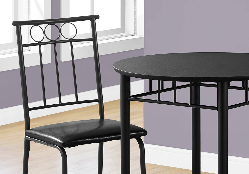 Dining Table Set, 3Pcs Set, Metal, Small, 30