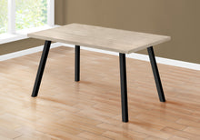 Load image into Gallery viewer, Dining Table - 36&quot;X 60&quot; / Dark Taupe / Black Metal
