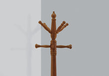 Load image into Gallery viewer, Coat Rack, Hall Tree, Free Standing, 11 Hooks, Entryway, 73&quot;H, Wooden, Brown, Traditional
