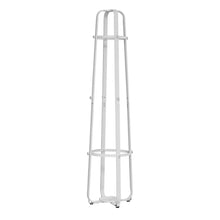 Charger l&#39;image dans la galerie, Coat Rack, Hall Tree, Free Standing, 12 Hooks, Entryway, 72&quot;H, Umbrella Holder, Metal, White, Contemporary, Modern
