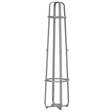 Charger l&#39;image dans la galerie, Coat Rack, Hall Tree, Free Standing, 12 Hooks, Entryway, 72&quot;H, Umbrella Holder, Metal, Grey, Contemporary, Modern
