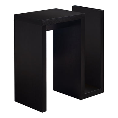 Accent Table, Side, End, Narrow, Small, Living Room, Bedroom, Laminate, Dark Brown, Contemporary, Modern