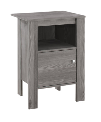 Accent Table, Side, End, Nightstand, Lamp, Living Room, Bedroom, Laminate, Grey, Contemporary, Modern