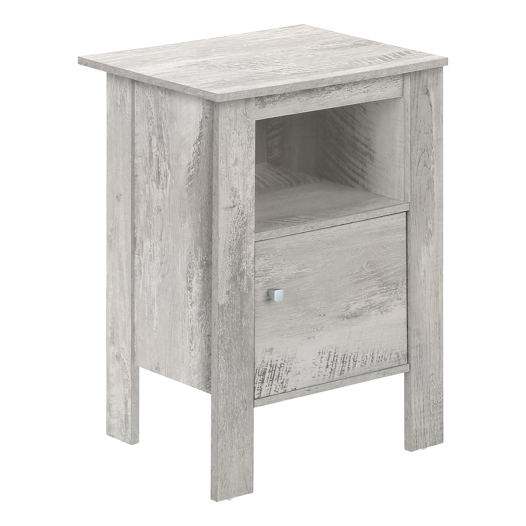 Accent Table, Side, End, Nightstand, Lamp, Living Room, Bedroom, Laminate, Industrial Grey, Contemporary, Industrial, Modern