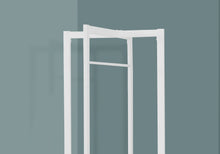 Charger l&#39;image dans la galerie, Porte-manteau, arbre d&#39;entrée, autoportant, barre suspendue, entrée, 72&quot;H, métal, blanc, contemporain, moderne
