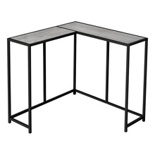 Charger l&#39;image dans la galerie, Accent Table, Console, Entryway, Narrow, Corner, Living Room, Bedroom, Metal Frame, Laminate, Grey, Black, Contemporary, Modern
