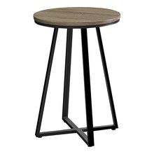 Charger l&#39;image dans la galerie, Accent Table - 22&quot;H / Dark Taupe / Black Metal
