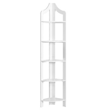 Bookshelf, Bookcase, Etagere, Corner, 5 Tier, 72