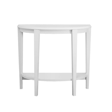 Accent Table, Console, Entryway, Narrow, Sofa, Living Room, Bedroom, Laminate, White, White, Contemporary, Modern