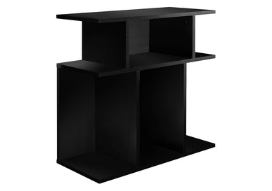 Accent Table, Side, End, Nightstand, Lamp, Living Room, Bedroom, Laminate, Black, Contemporary, Modern