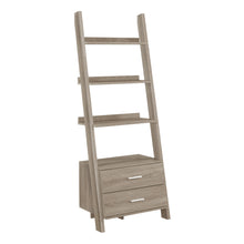 Load image into Gallery viewer, Bookshelf, Bookcase, Etagere, Ladder, 4 Tier, 69&quot;H, Office, Bedroom, Laminate, Dark Taupe, Contemporary, Modern
