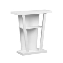 Load image into Gallery viewer, Accent Table, Console, Entryway, Narrow, Sofa, Living Room, Bedroom, Laminate, White, White, Contemporary, Modern
