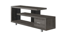 Charger l&#39;image dans la galerie, Tv Stand, 60 Inch, Console, Media Entertainment Center, Storage Cabinet, Living Room, Bedroom, Laminate, Metal, Dark Taupe, Contemporary, Modern
