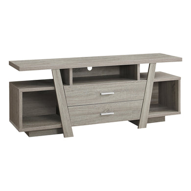 Tv Stand, 60 Inch, Console, Media Entertainment Center, Storage Cabinet, Living Room, Bedroom, Laminate, Dark Taupe, Contemporary, Modern