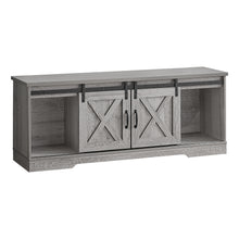 Charger l&#39;image dans la galerie, Tv Stand, 60 Inch, Console, Media Entertainment Center, Storage Cabinet, Living Room, Bedroom, Laminate, Metal, Grey, Contemporary, Modern
