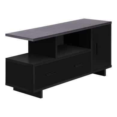 Tv Stand, 48 Inch, Console, Media Entertainment Center, Storage Cabinet, Living Room, Bedroom, Laminate, Black, Grey, Contemporary, Modern