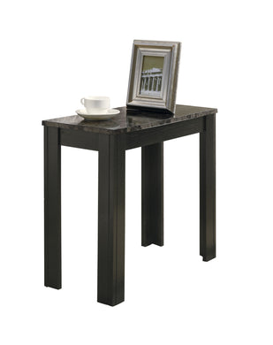 Accent Table, Side, End, Nightstand, Lamp, Living Room, Bedroom, Laminate, Black, Black, Transitional