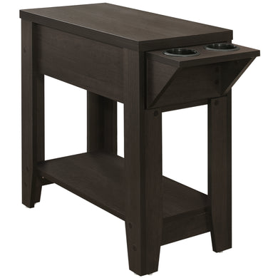 Accent Table, Side, End, Storage, Lamp, Living Room, Bedroom, Laminate, Black, Contemporary, Modern