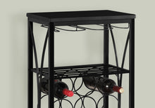 Load image into Gallery viewer, Home Bar, Wine Rack, Metal, Metal, Black, Black, Contemporary, Modern
