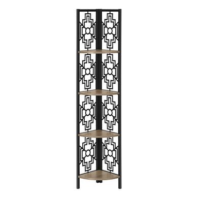 Bookshelf, Bookcase, Etagere, Corner, 4 Tier, 62