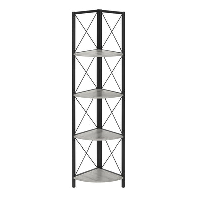 Bookshelf, Bookcase, Etagere, Corner, 4 Tier, 60