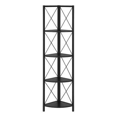 Bookshelf, Bookcase, Etagere, Corner, 4 Tier, 60