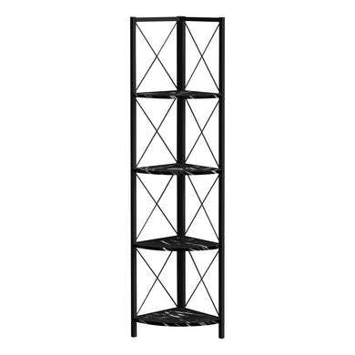 Bookshelf, Bookcase, Etagere, Corner, 4 Tier, 60