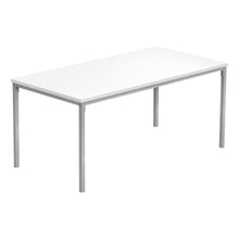 Charger l&#39;image dans la galerie, Coffee Table - 40&quot;L / White / Silver Metal
