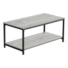 Load image into Gallery viewer, Coffee Table - 40&quot;L / Grey / Black Metal
