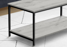 Load image into Gallery viewer, Coffee Table - 40&quot;L / Grey / Black Metal
