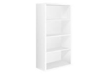 Load image into Gallery viewer, Bookshelf, Bookcase, Etagere, 5 Tier, Office, Bedroom, 48&quot;H, Laminate, White, Contemporary, Modern
