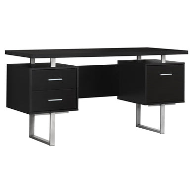 Computer Desk, Home Office, Laptop, Left, Right Set-Up, Storage Drawers, 60