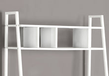 Load image into Gallery viewer, Computer Desk, Home Office, Laptop, Leaning, Storage Shelves, Metal, White, White, Contemporary, Modern
