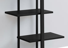 Load image into Gallery viewer, Bookshelf, Bookcase, Etagere, 5 Tier, 60&quot;H, Office, Bedroom, Metal, Laminate, Black, Contemporary, Modern
