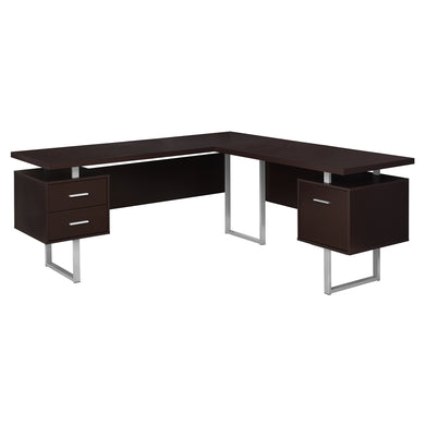 Computer Desk, Home Office, Corner, Left, Right Set-Up, Storage Drawers, 70