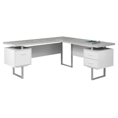 Computer Desk, Home Office, Corner, Left, Right Set-Up, Storage Drawers, 70