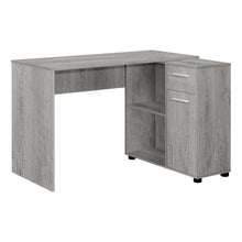 Load image into Gallery viewer, Computer Desk, Home Office, Corner, Storage Drawers, 46&quot;L, L Shape, Laminate, Industrial Grey, Contemporary, Modern
