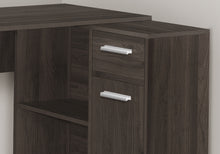 Load image into Gallery viewer, Computer Desk, Home Office, Corner, Storage Drawers, 46&quot;L, L Shape, Laminate, Brown Oak, Contemporary, Modern
