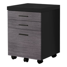 Load image into Gallery viewer, File Cabinet, Rolling Mobile, Storage, Printer Stand, Wood File Cabinet, Office, Mdf, Black, Contemporary, Modern
