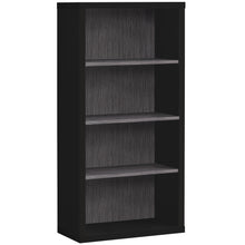 Load image into Gallery viewer, Bookshelf, Bookcase, Etagere, 5 Tier, Office, Bedroom, 48&quot;H, Laminate, Black, Grey, Contemporary, Modern
