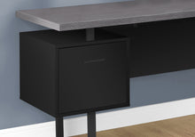 Load image into Gallery viewer, Computer Desk, Home Office, Corner, Left, Right Set-Up, Storage Drawers, 70&quot;L, L Shape, Metal, Laminate, Black, Grey, Contemporary, Modern
