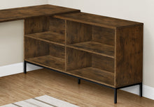 Load image into Gallery viewer, Computer Desk - 60&quot;L / Rustic Brown L-Shaped Corner
