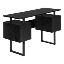 Load image into Gallery viewer, Computer Desk - 48&quot;L / Black Oak / Black Metal
